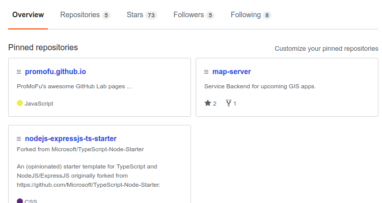 Screenie: GitHub Repos